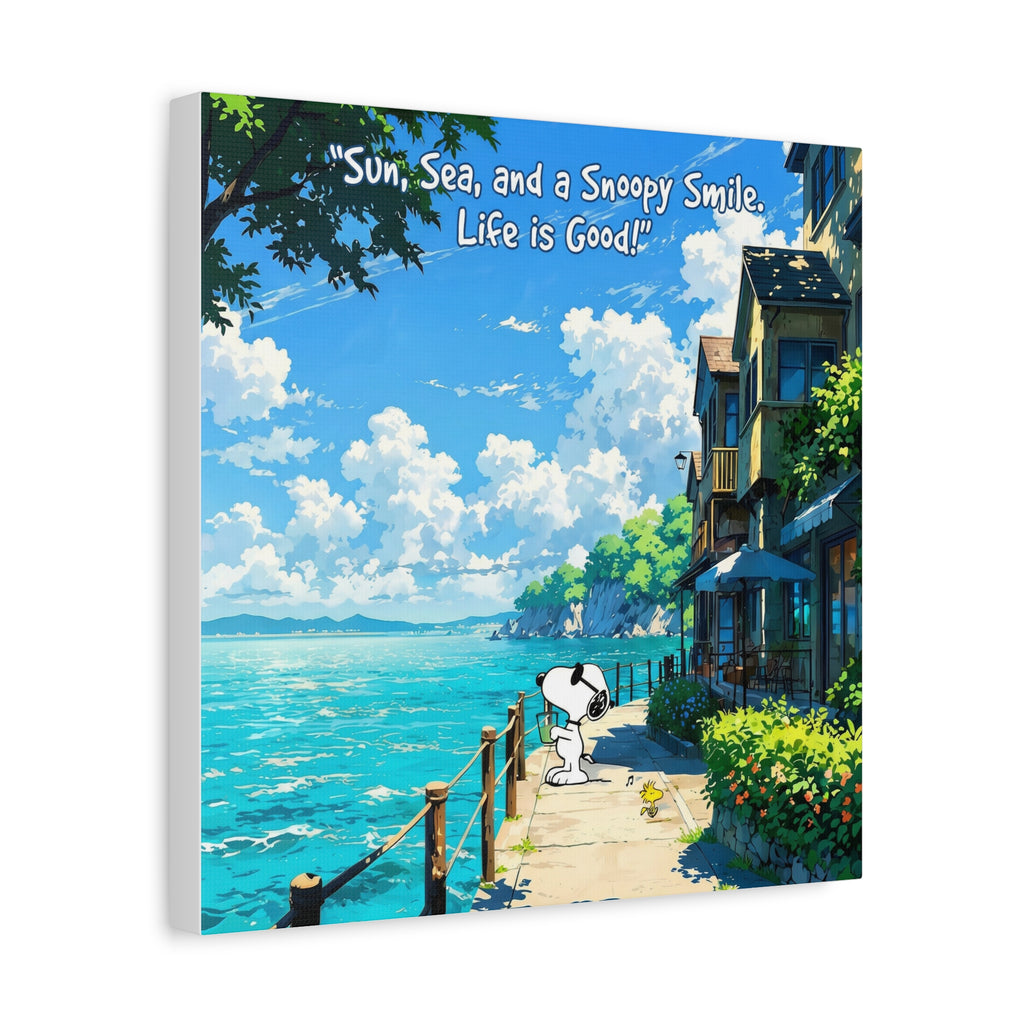 Snoopy Seaside Canvas