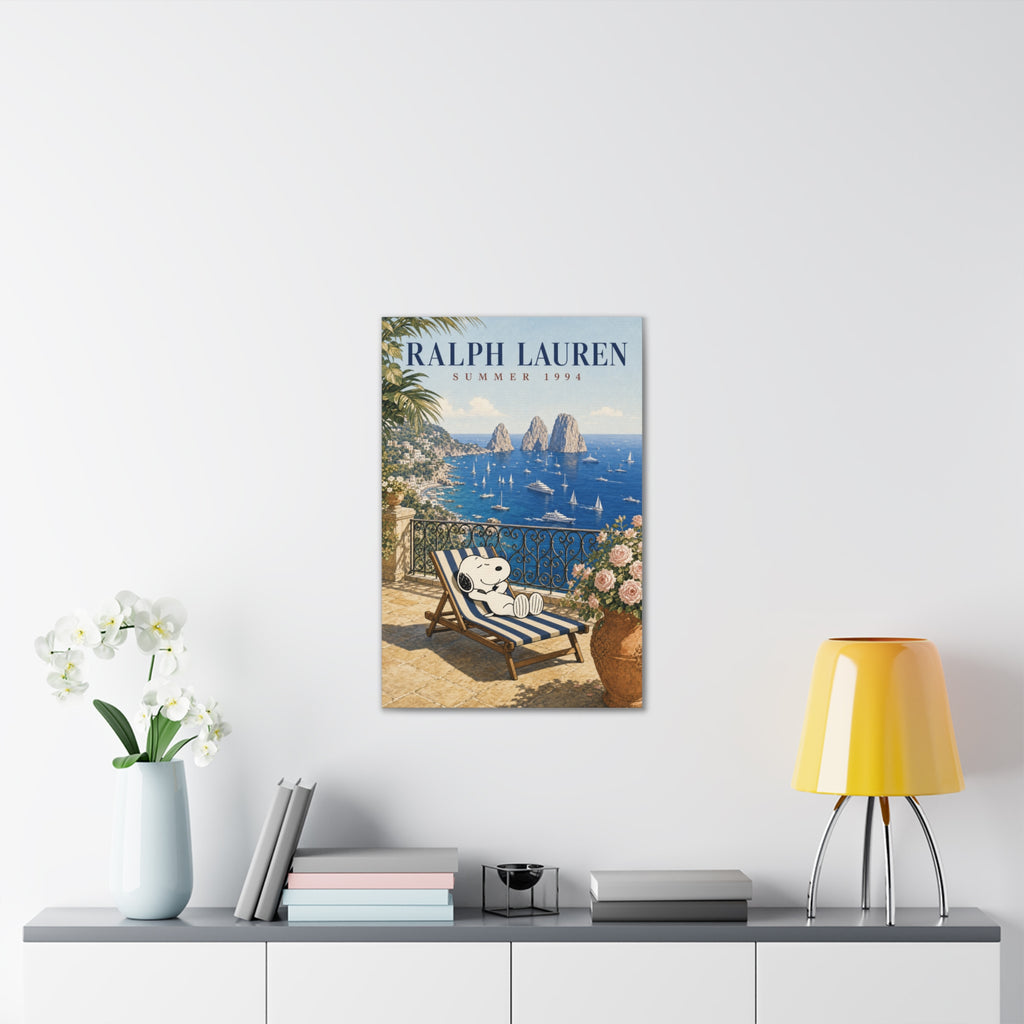 Snoopy Seaside Lounge Canvas