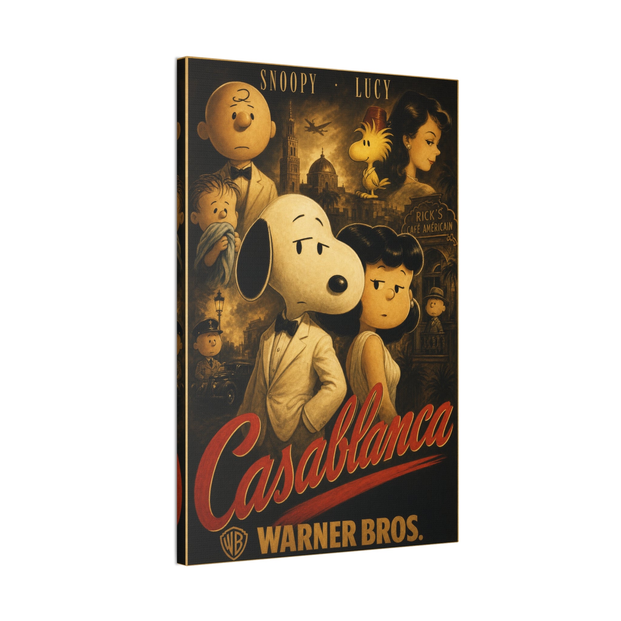 Casablanca Snoopy Lucy Canvas