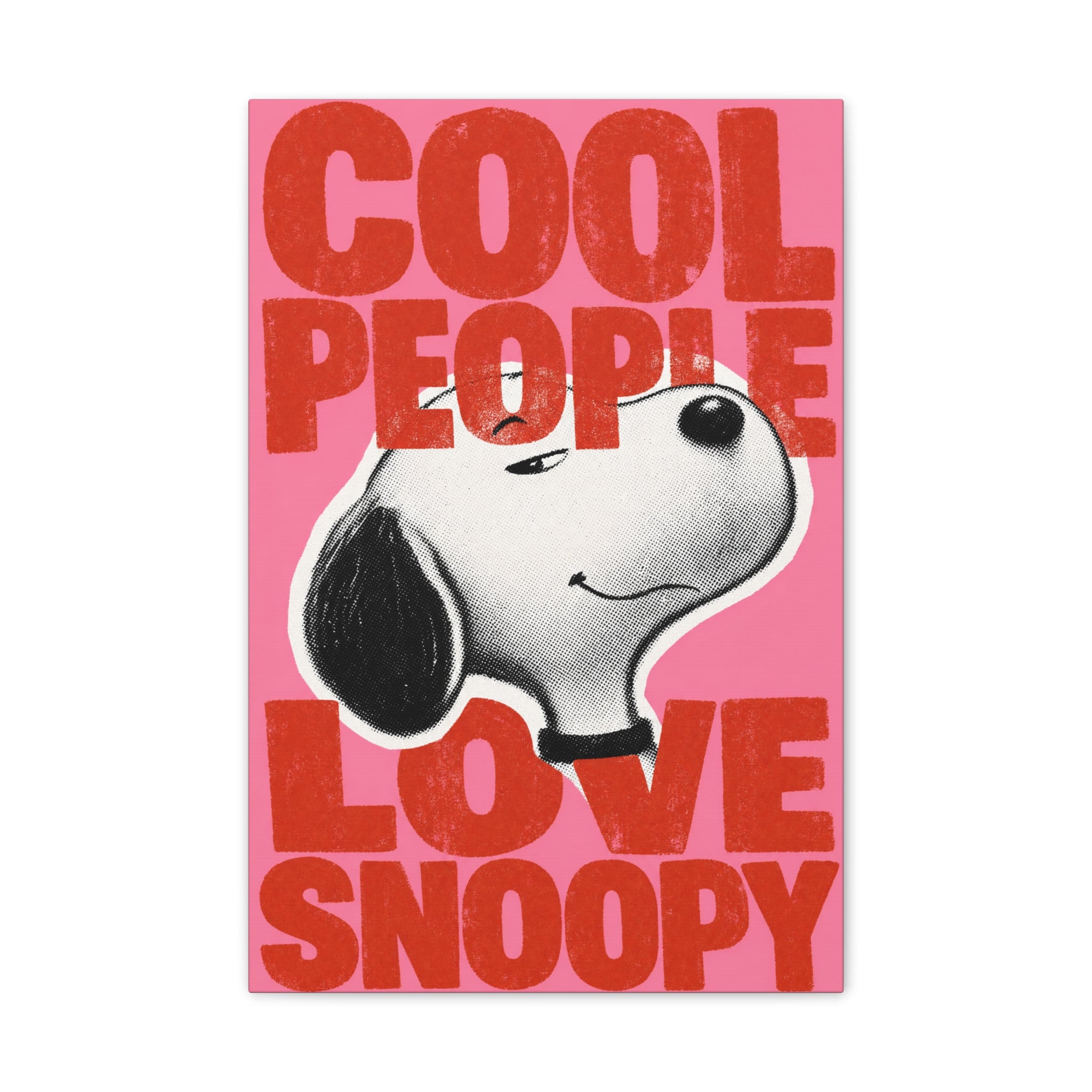 Cool People Love Snoopy Canvas