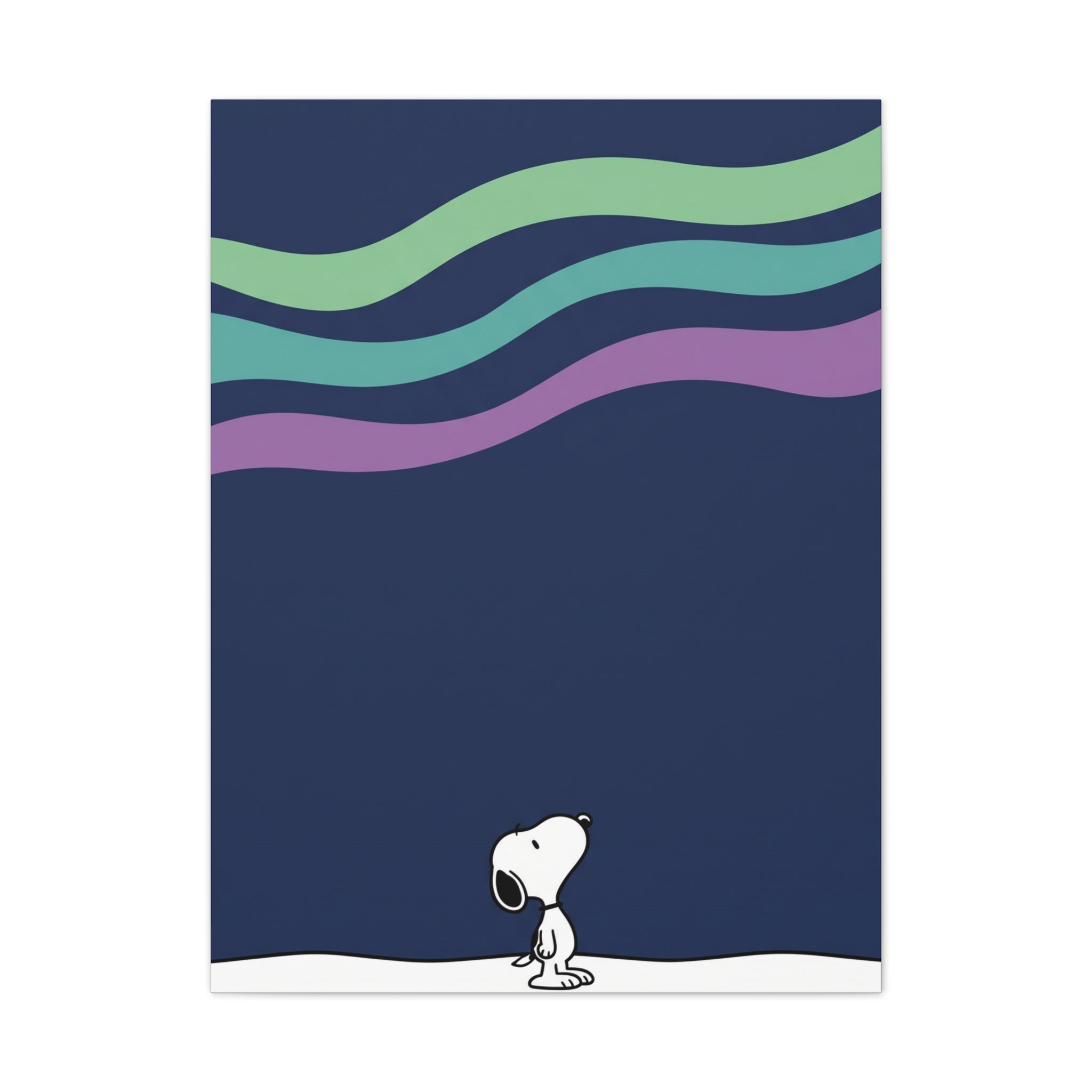 Snoopy Looking Up Canvas