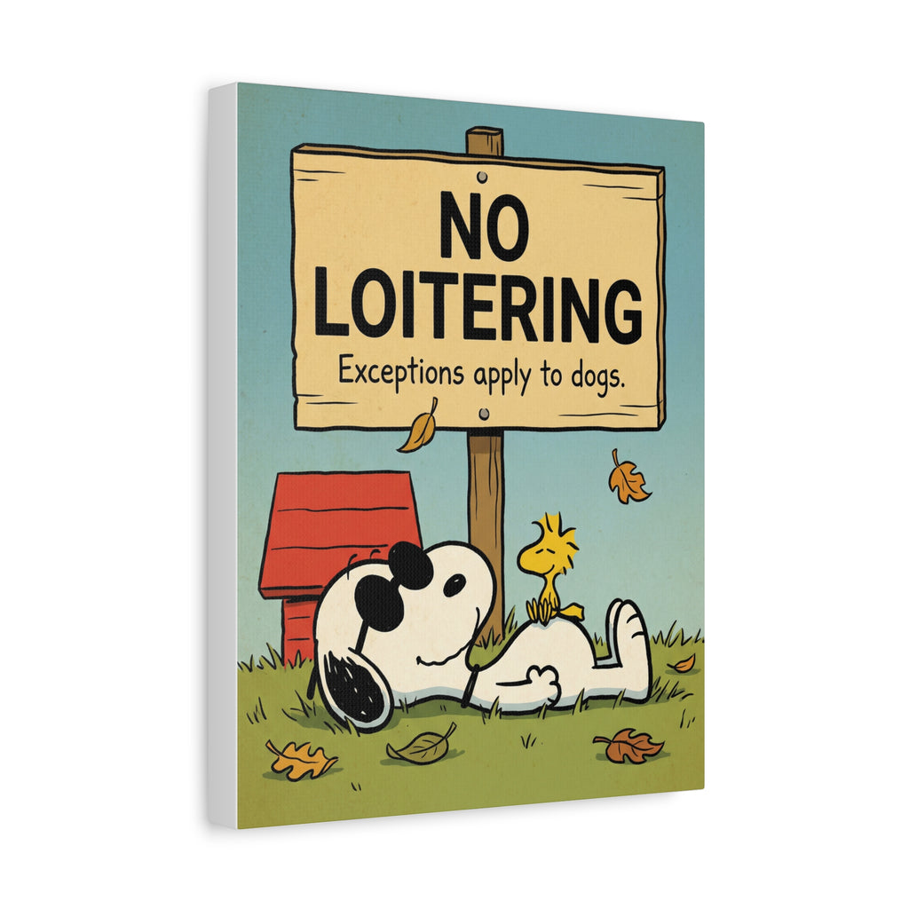 No Loitering Canvas