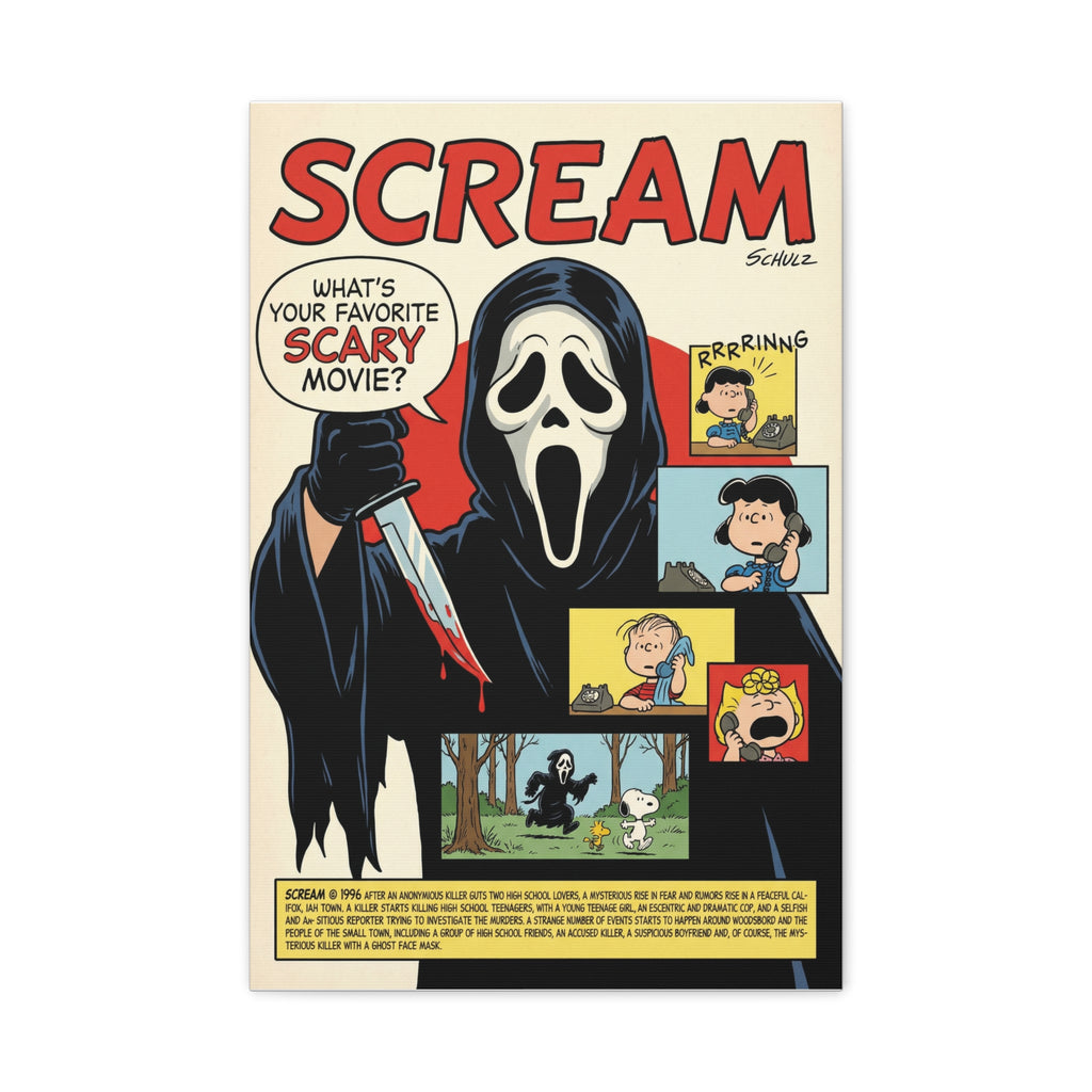 Snoopy Scream Parody Canvas