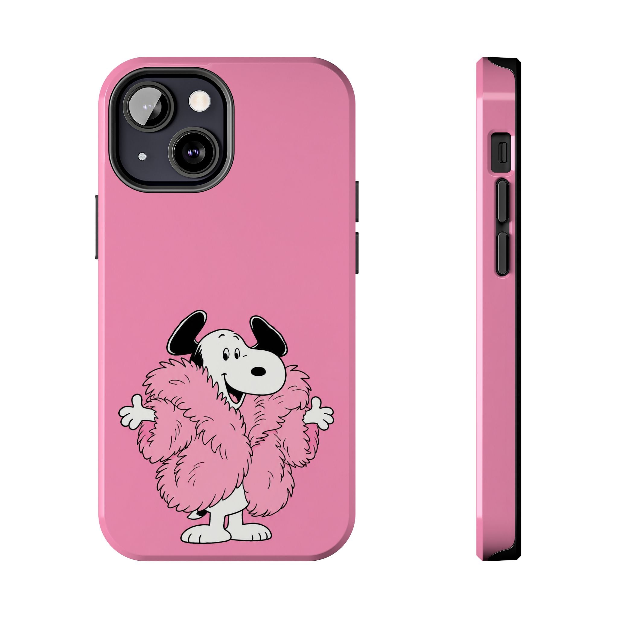 Pink Fuzzy Coat Case
