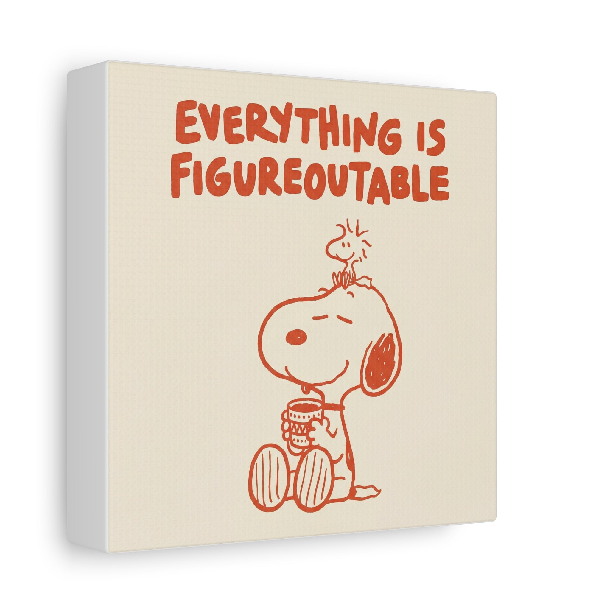 Snoopy And Woodstock Canvas