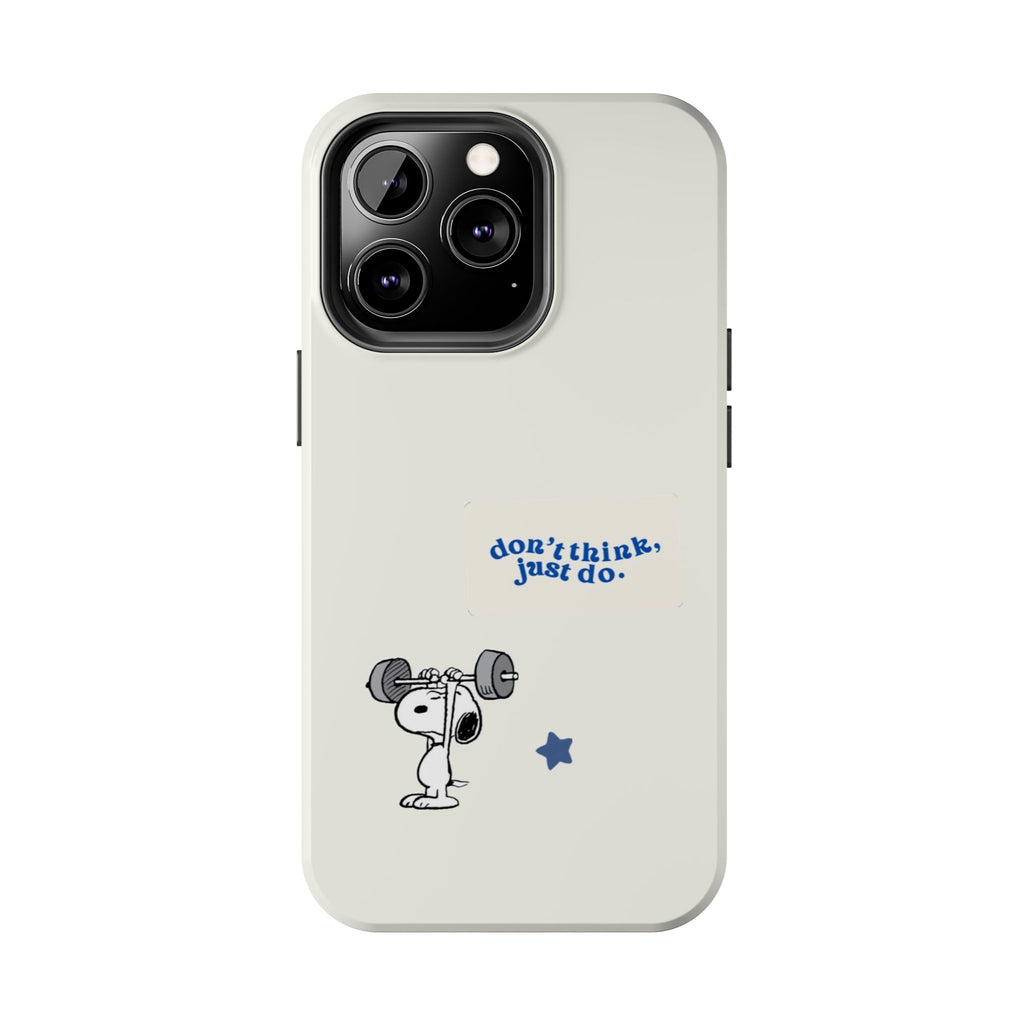 Snoopy Weightlifting Phone Case