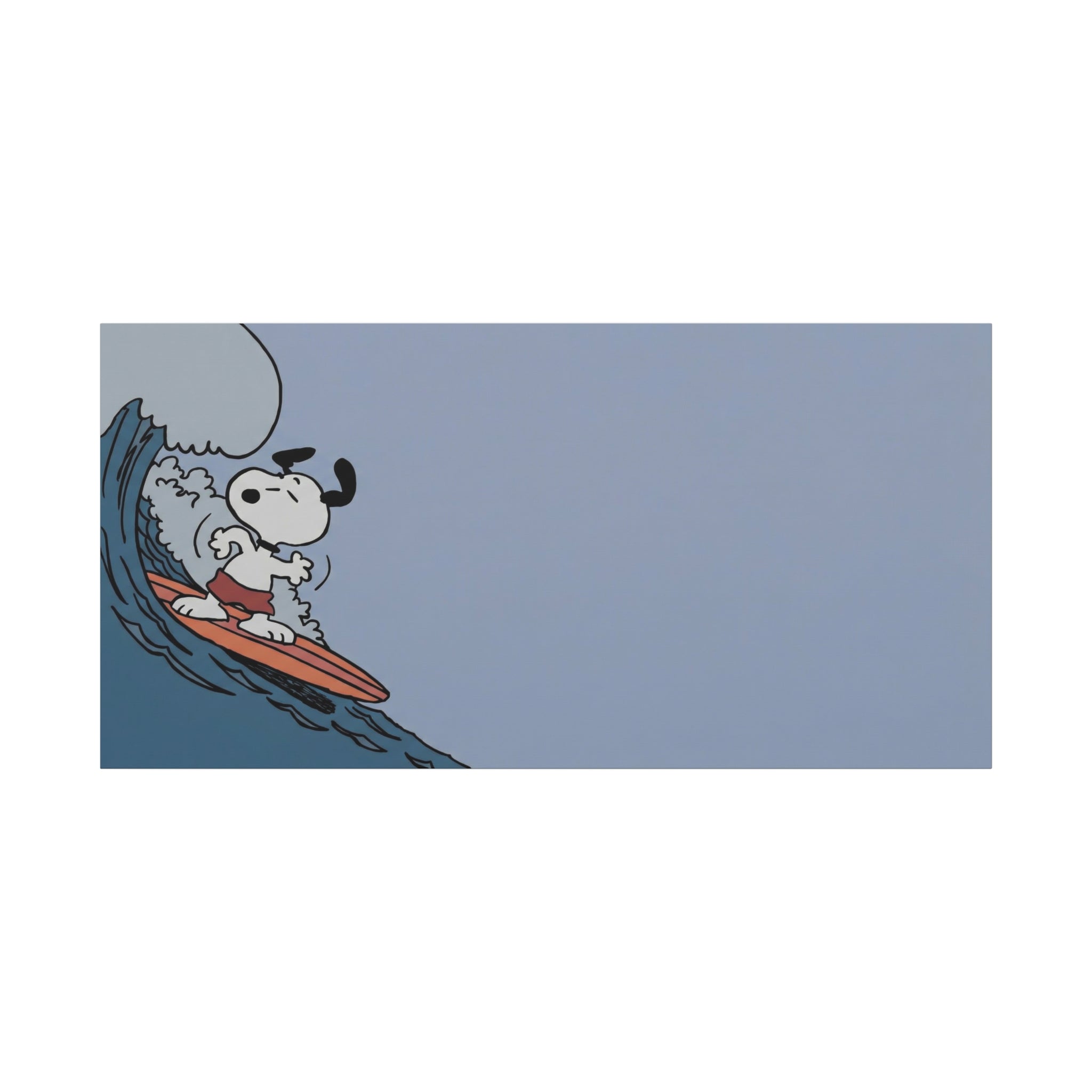 Surfing Dog Canvas