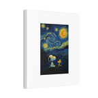 Snoopy Paris Autumn Canvas