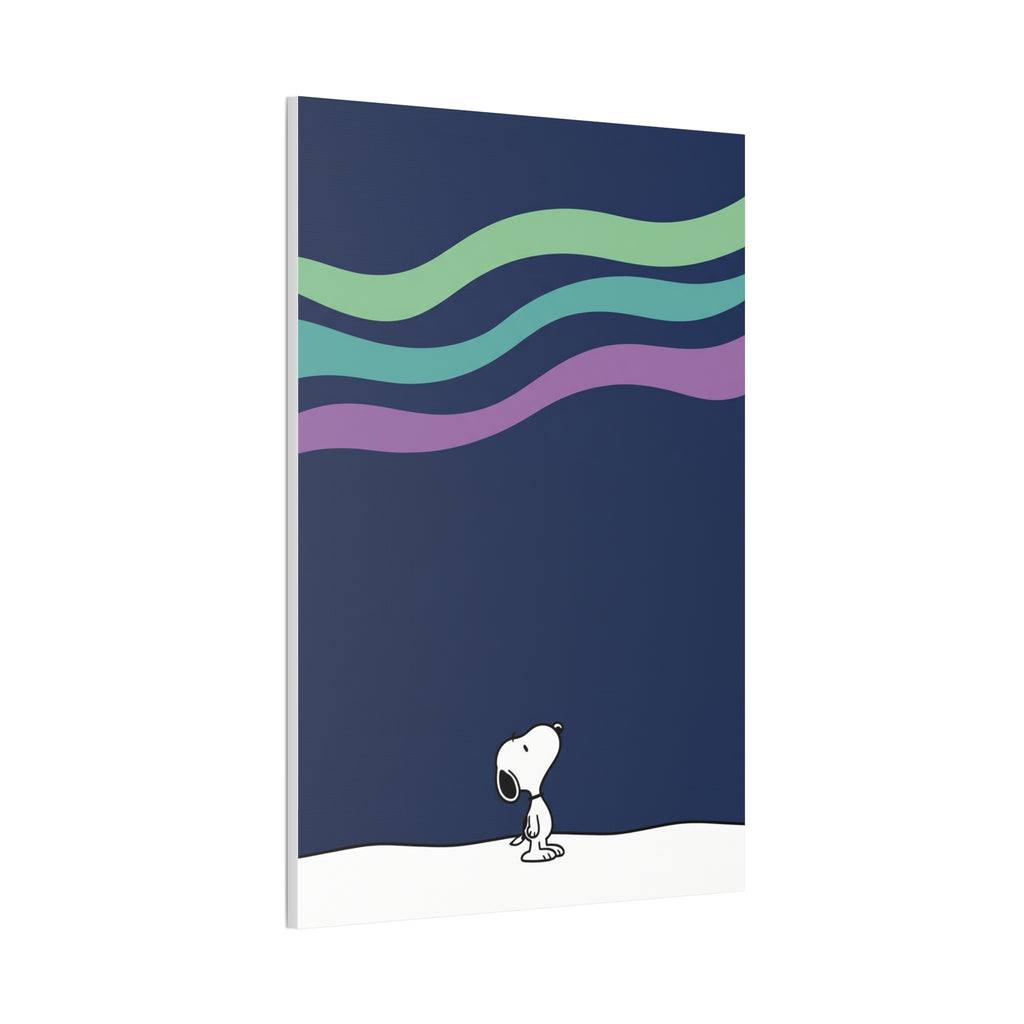 Snoopy Looking Up Canvas