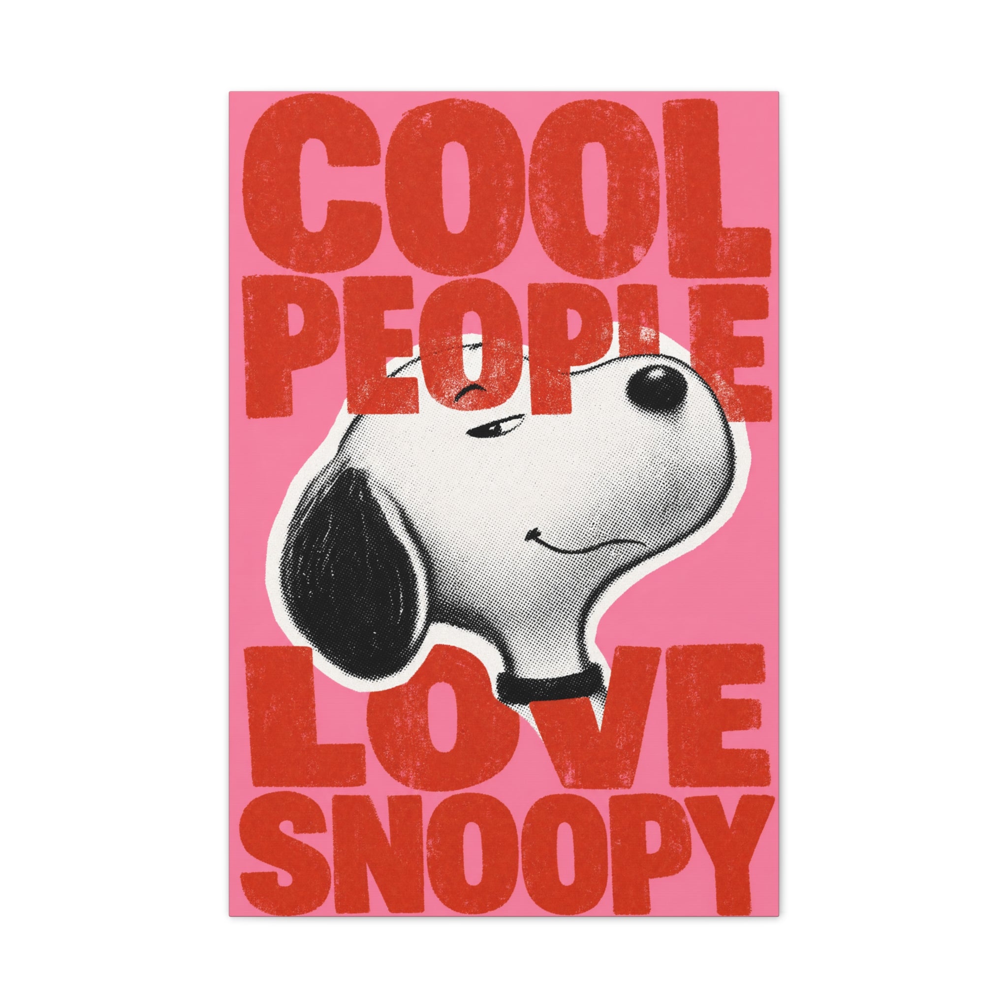 Cool People Love Snoopy Canvas