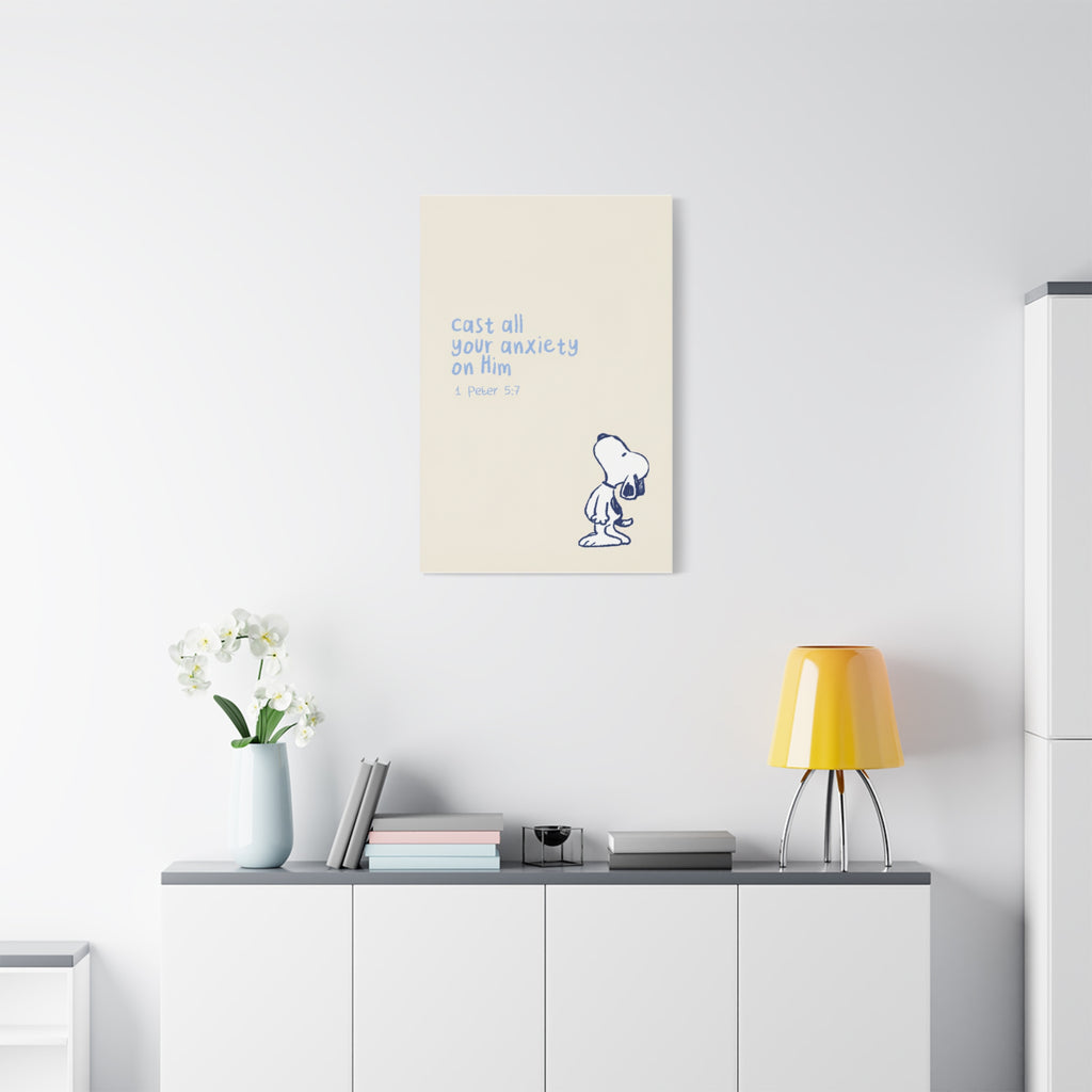 Cast Your Anxiety Canvas