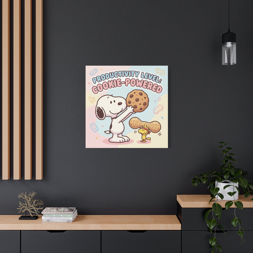 Cookie Powered Snoopy Canvas