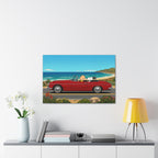 Snoopy Red Convertible Canvas