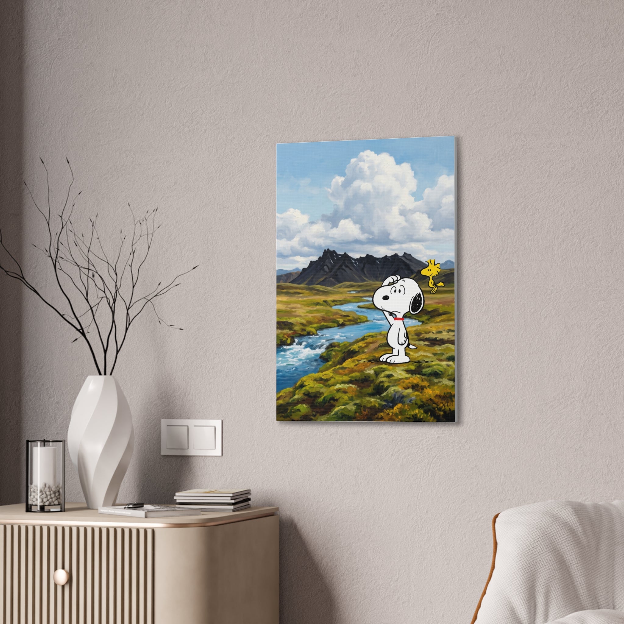 Snoopy Woodstock Landscape Canvas
