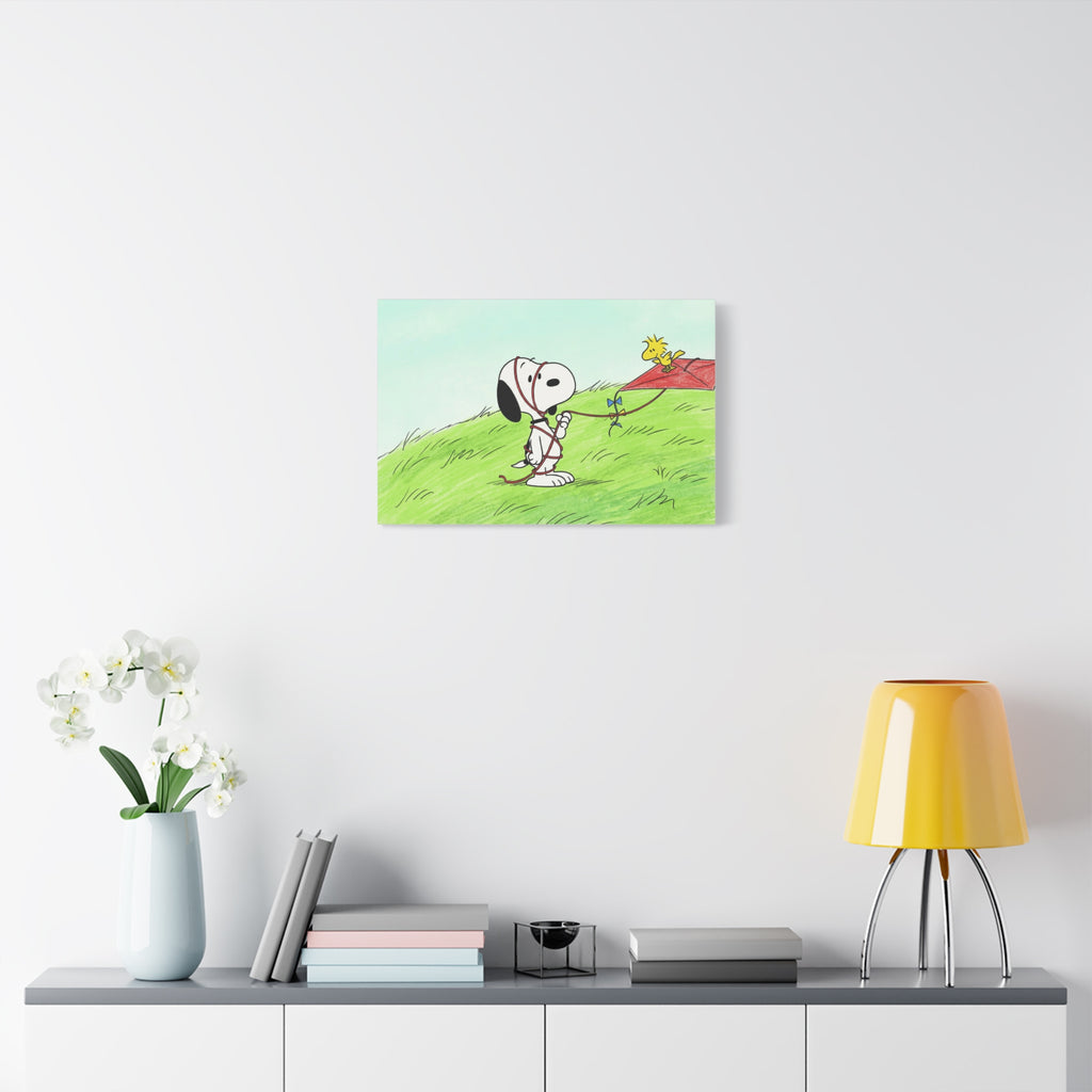 Snoopy Flying Kite Canvas