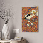 Psychedelic Snoopy Guitar Canvas