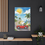 Surf Dog Road Trip Canvas