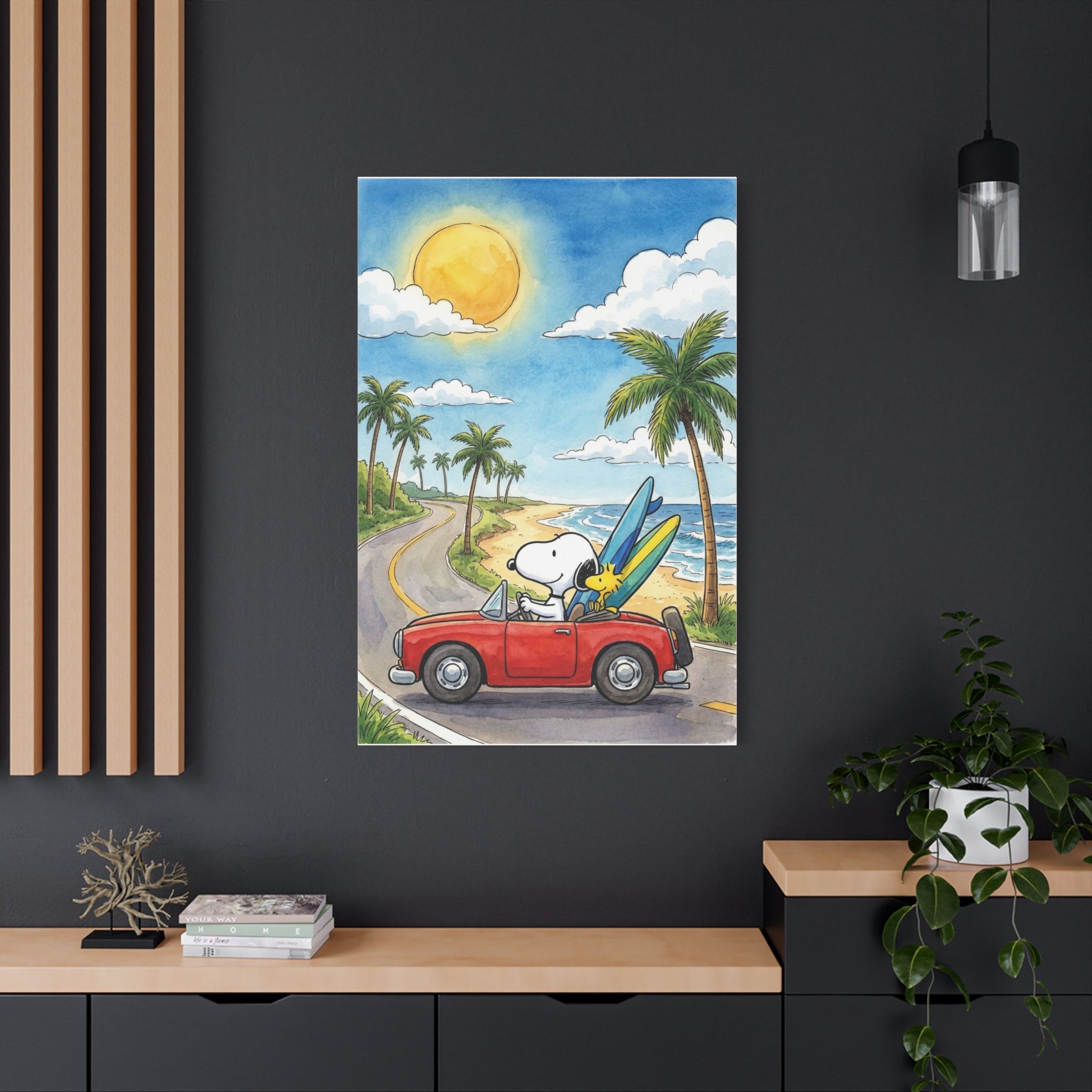 Surf Dog Road Trip Canvas