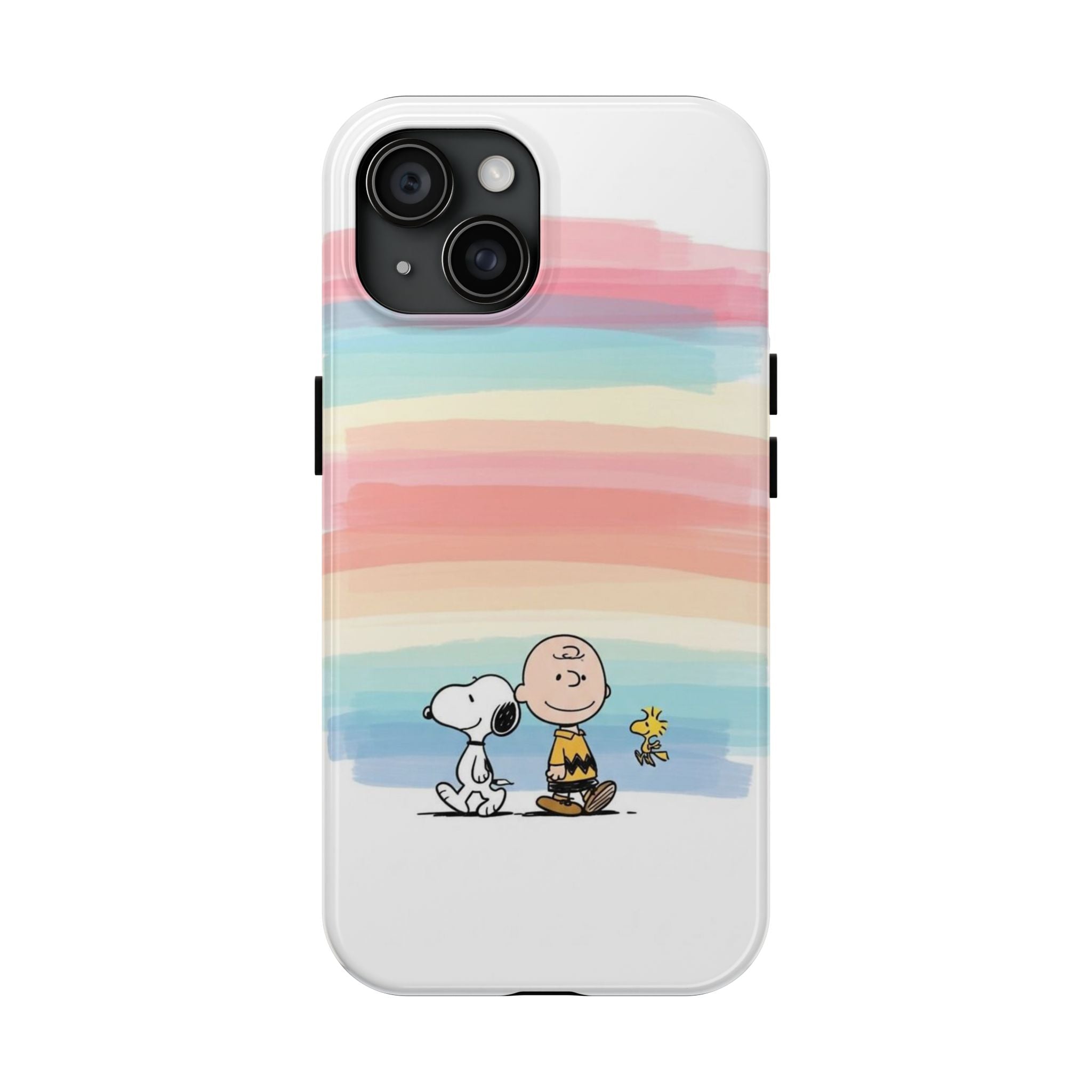 Rainbow Stripe Snoopy Phone Case