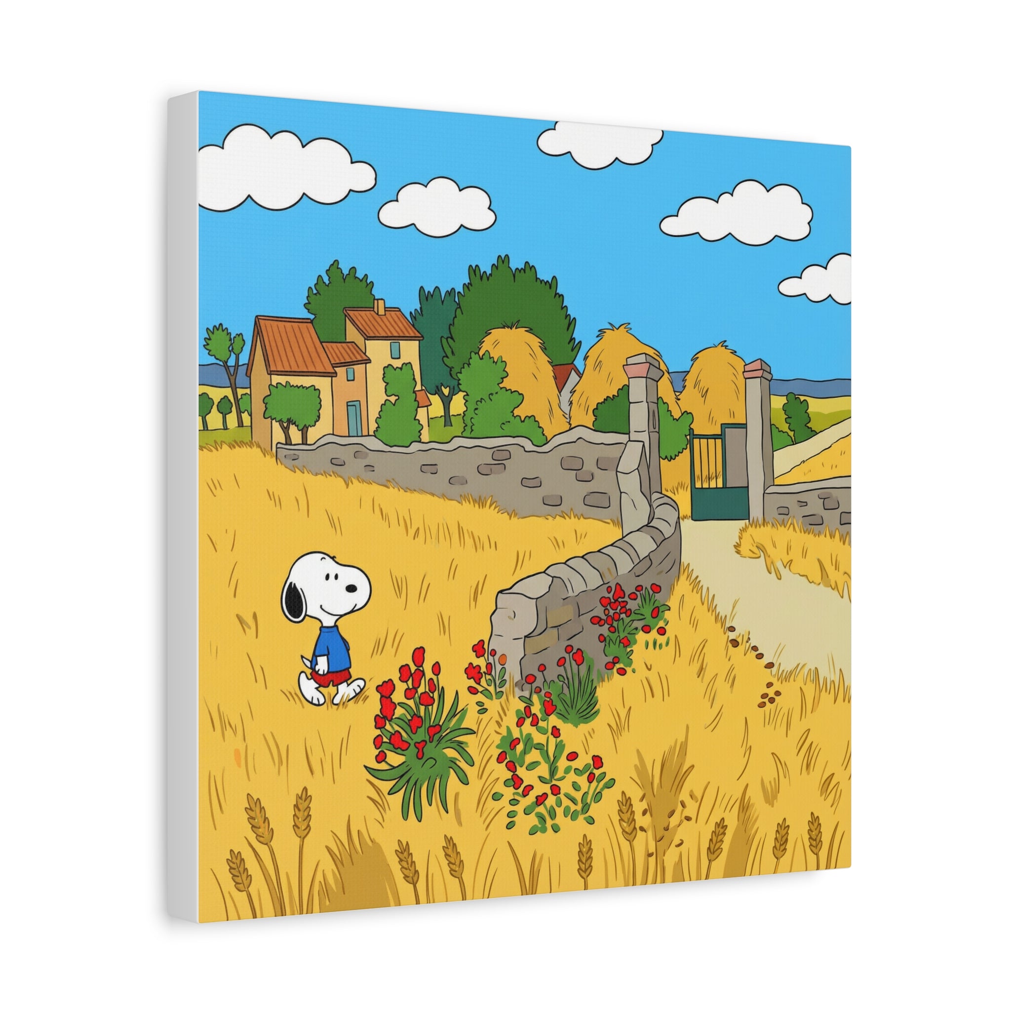 Snoopy Wheat Field Canvas