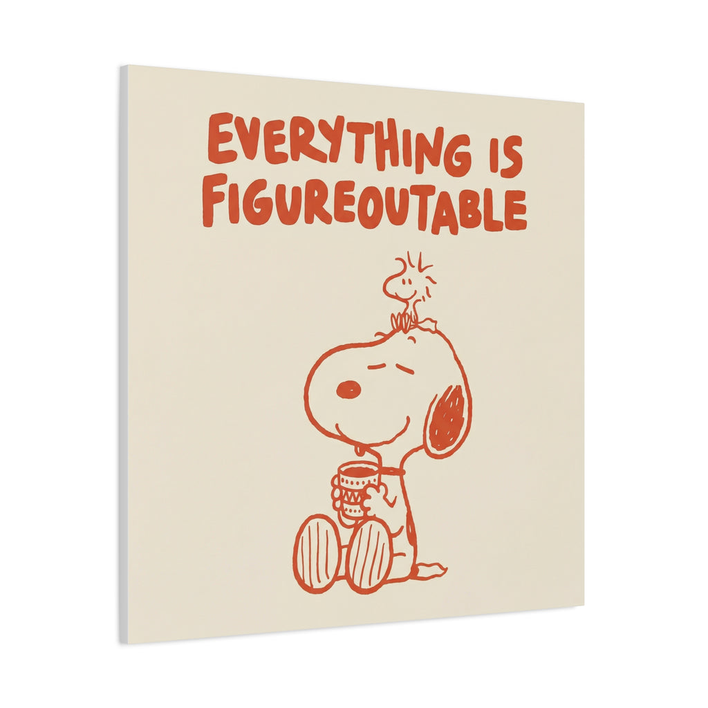 Snoopy And Woodstock Canvas