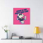 Snoopy Effort Quote Canvas