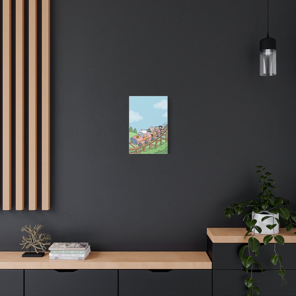 Snoopy Roller Coaster Canvas