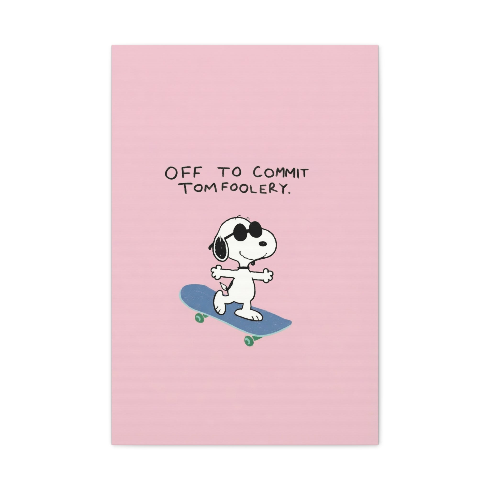 Snoopy Cartoon Poster Canvas