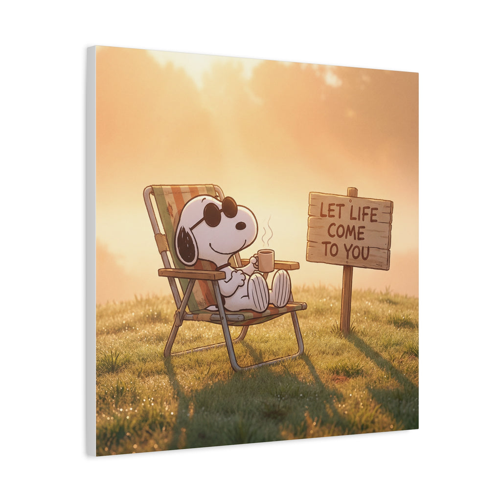 Relaxing Snoopy Canvas