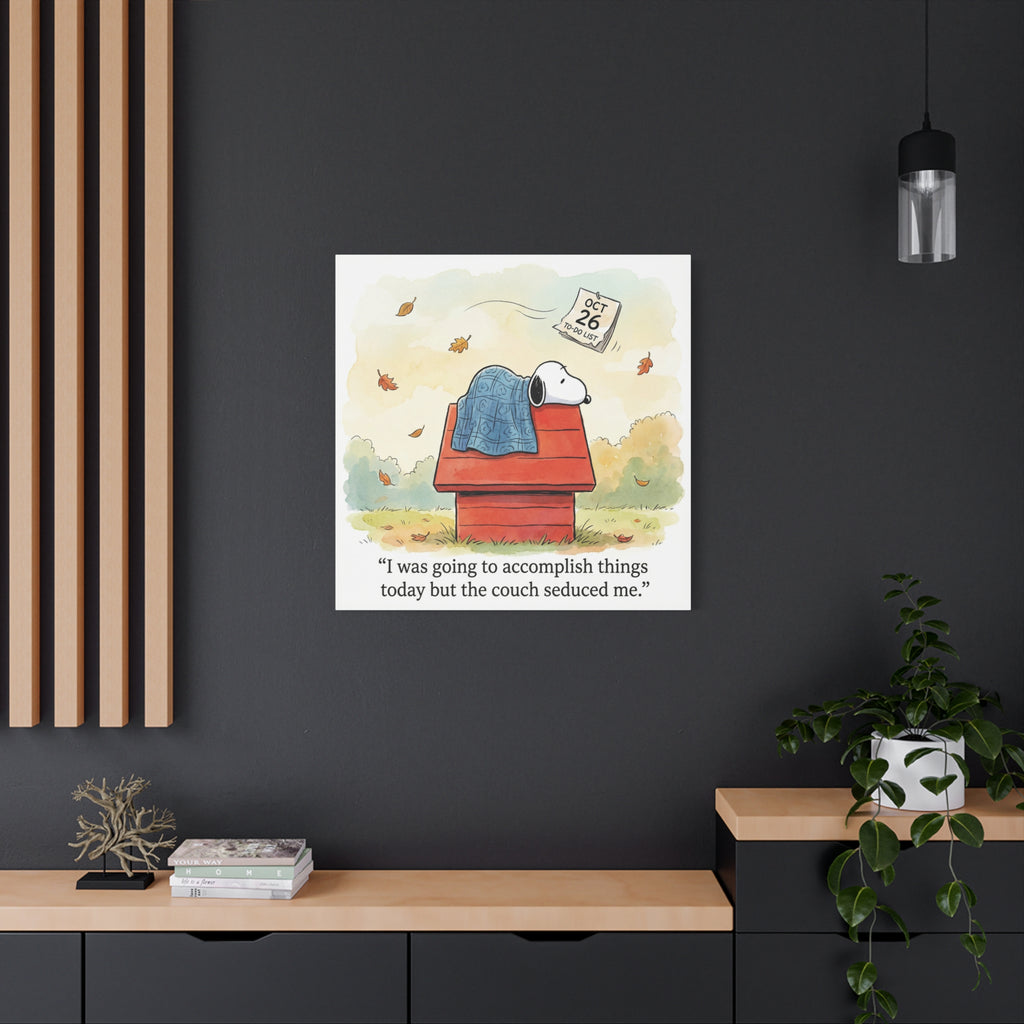 Couch Seduced Me Canvas