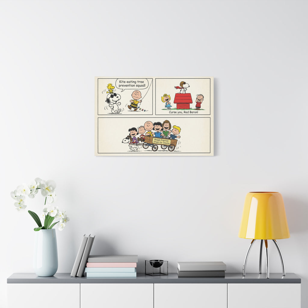 Peanuts Comic Strip Canvas