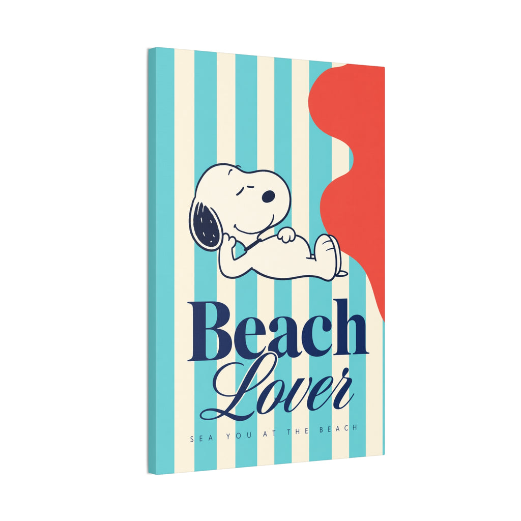 Snoopy Beach Lover Canvas