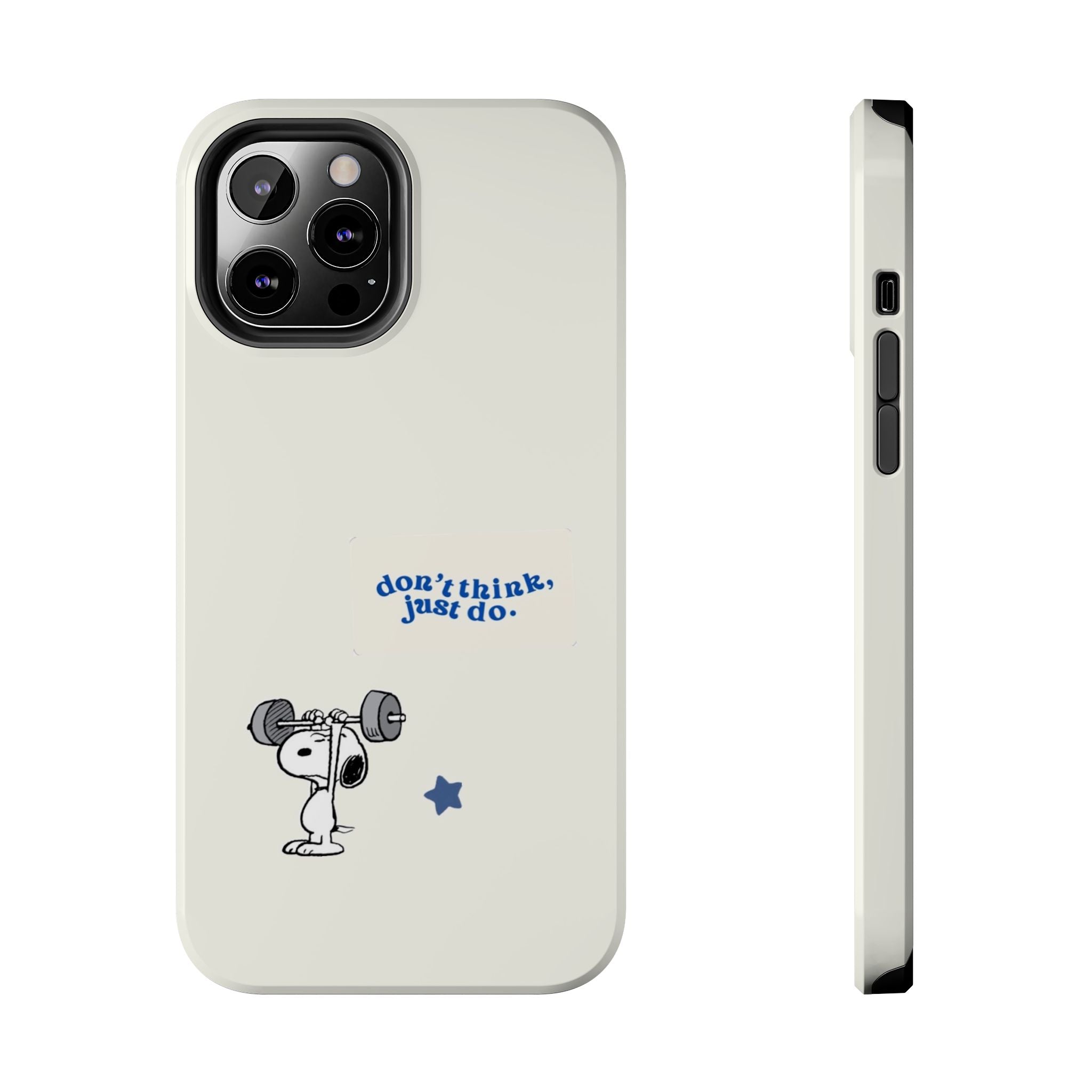 Snoopy Weightlifting Phone Case