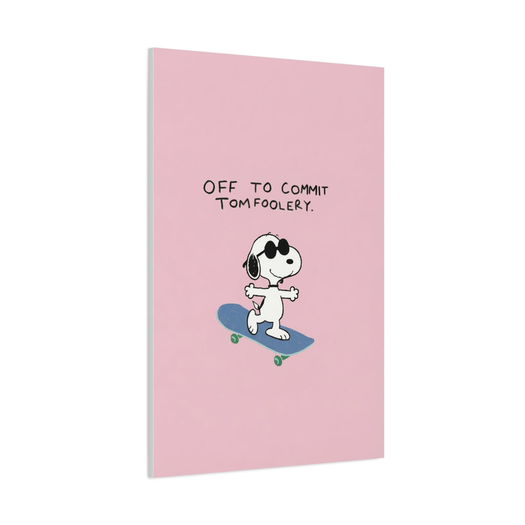 Snoopy Cartoon Poster Canvas