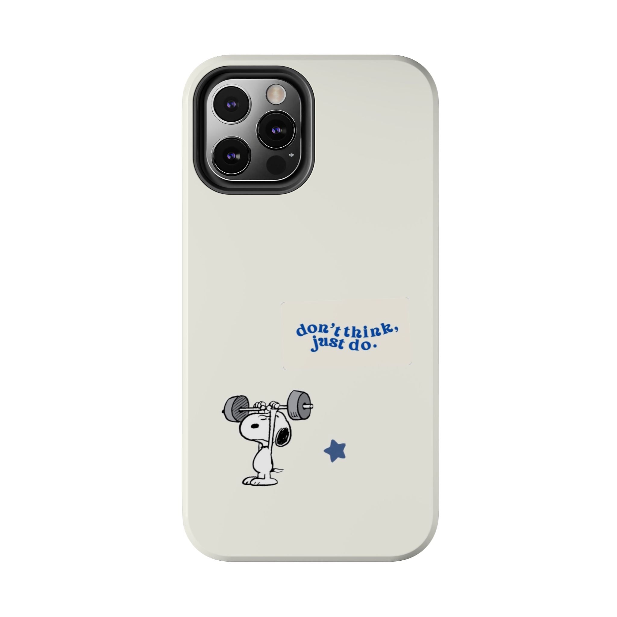 Snoopy Weightlifting Phone Case