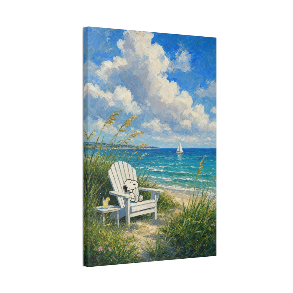 Teddy Bear Beach Canvas