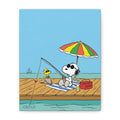 Fishing By Pier Canvas