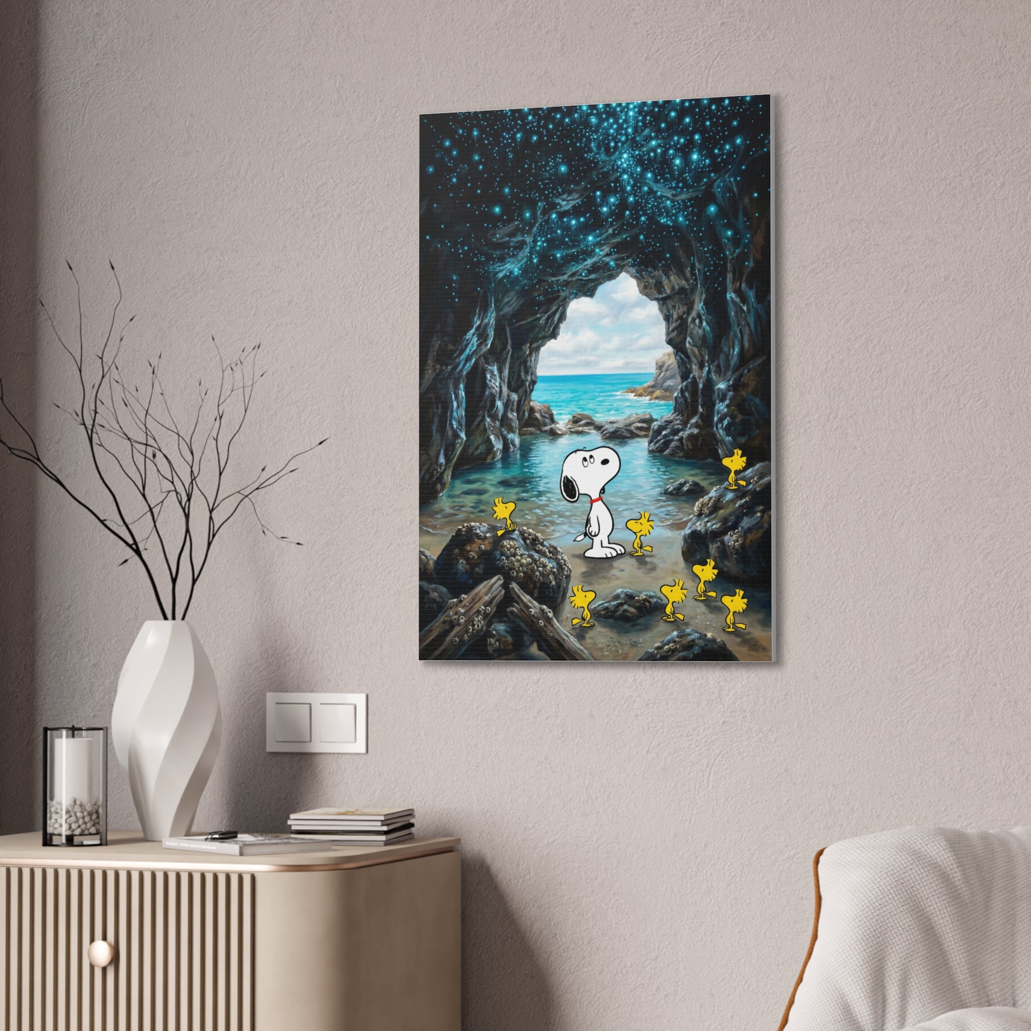 Beach Cave Canvas