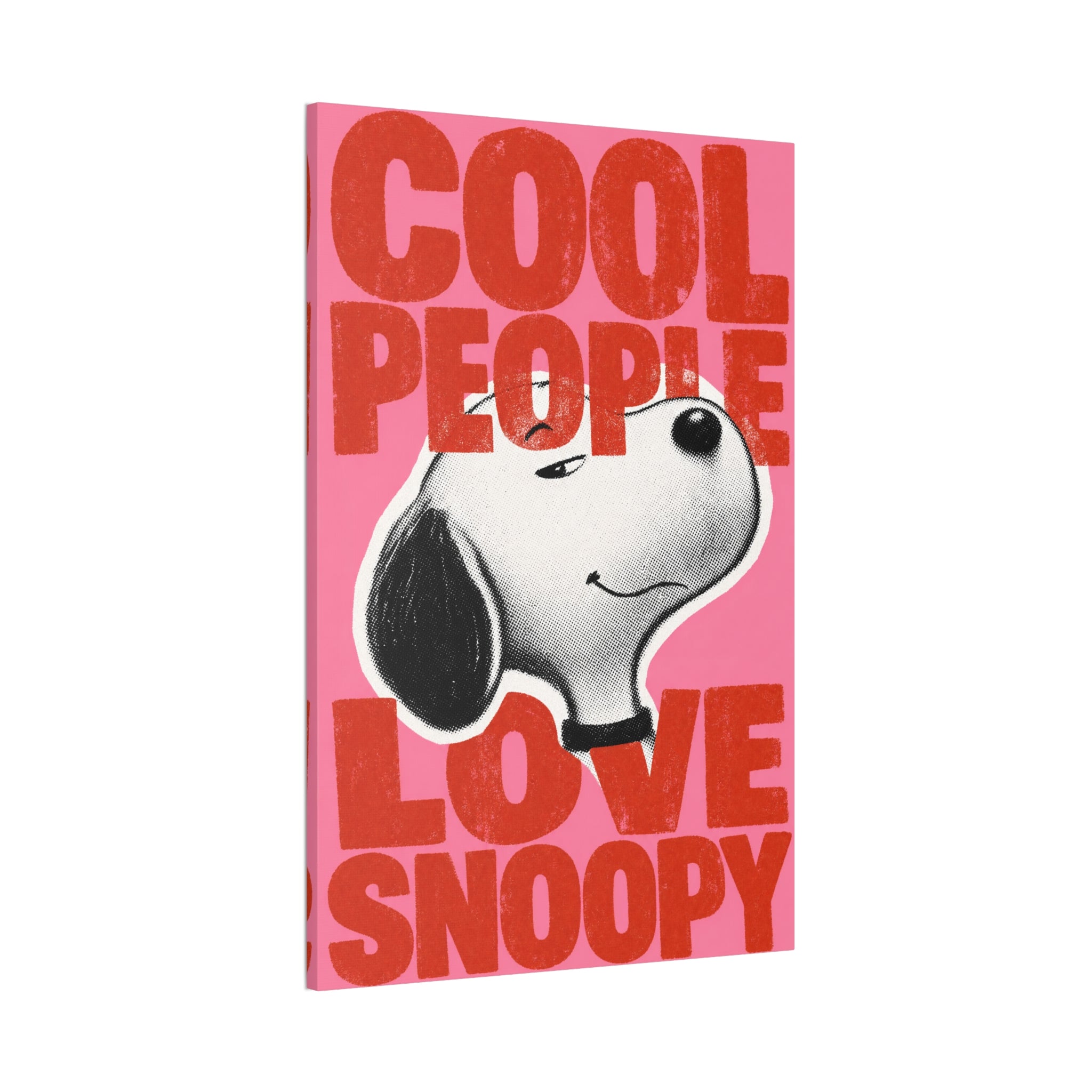 Cool People Love Snoopy Canvas