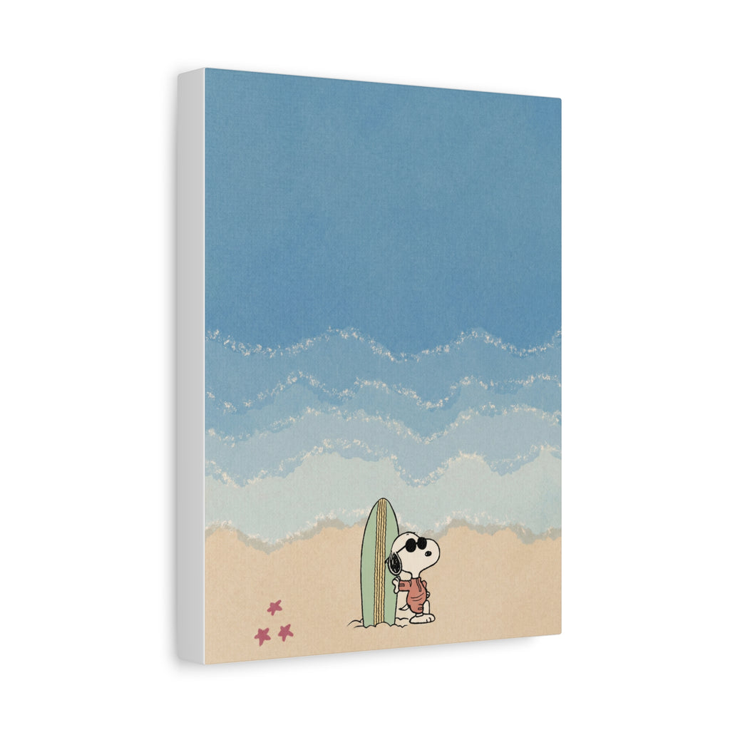 Snoopy Surfing Canvas