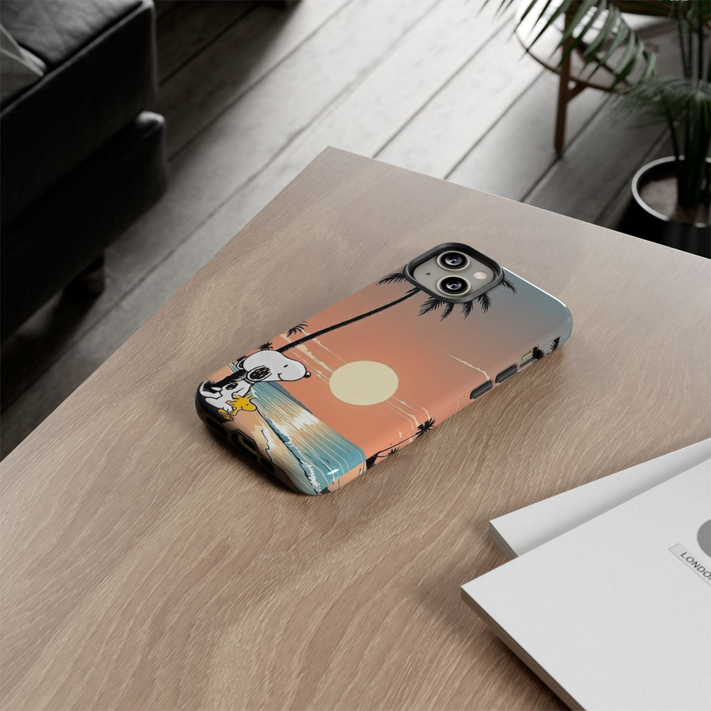 Snoopy Beach Sunset Phone Case