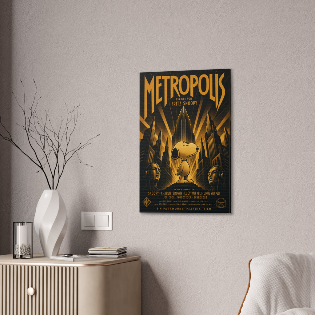 Metropolis Snoopy Canvas