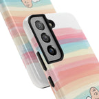 Rainbow Stripe Snoopy Phone Case