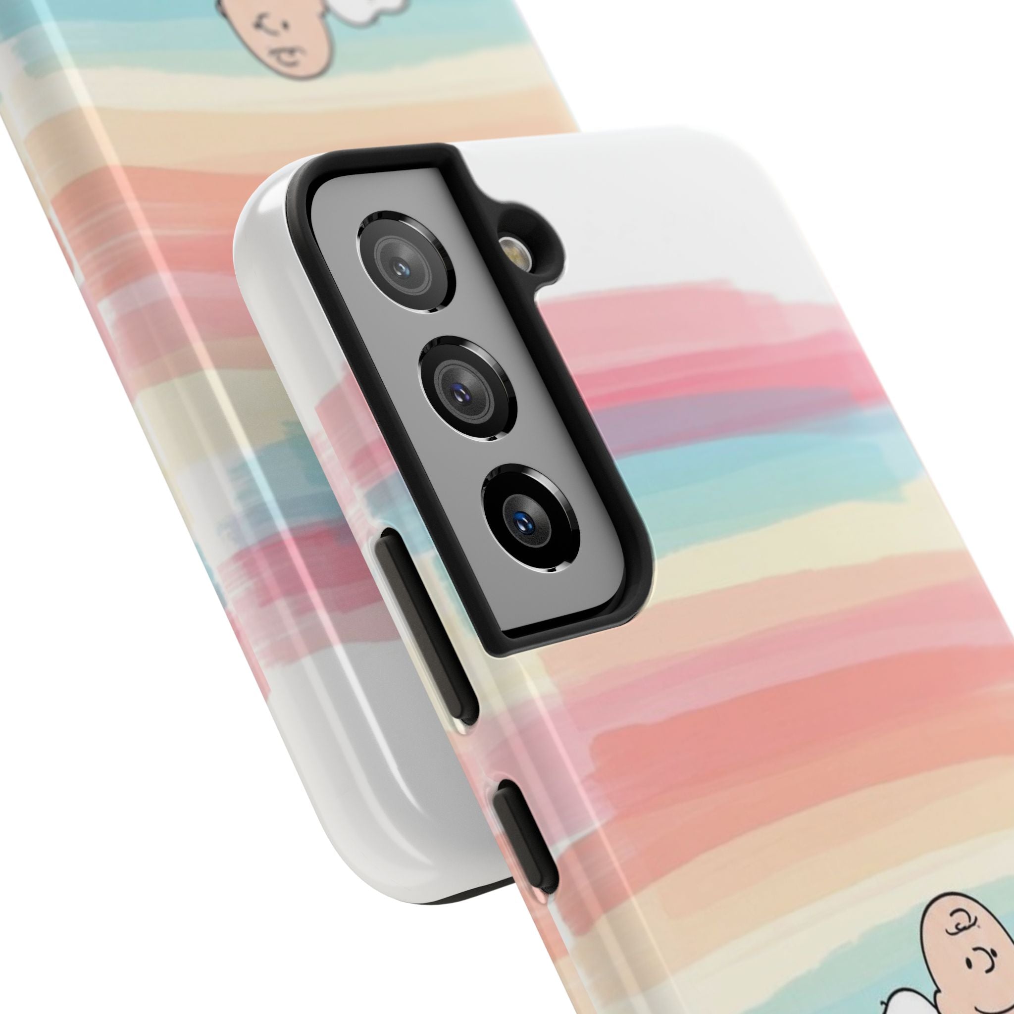 Rainbow Stripe Snoopy Phone Case