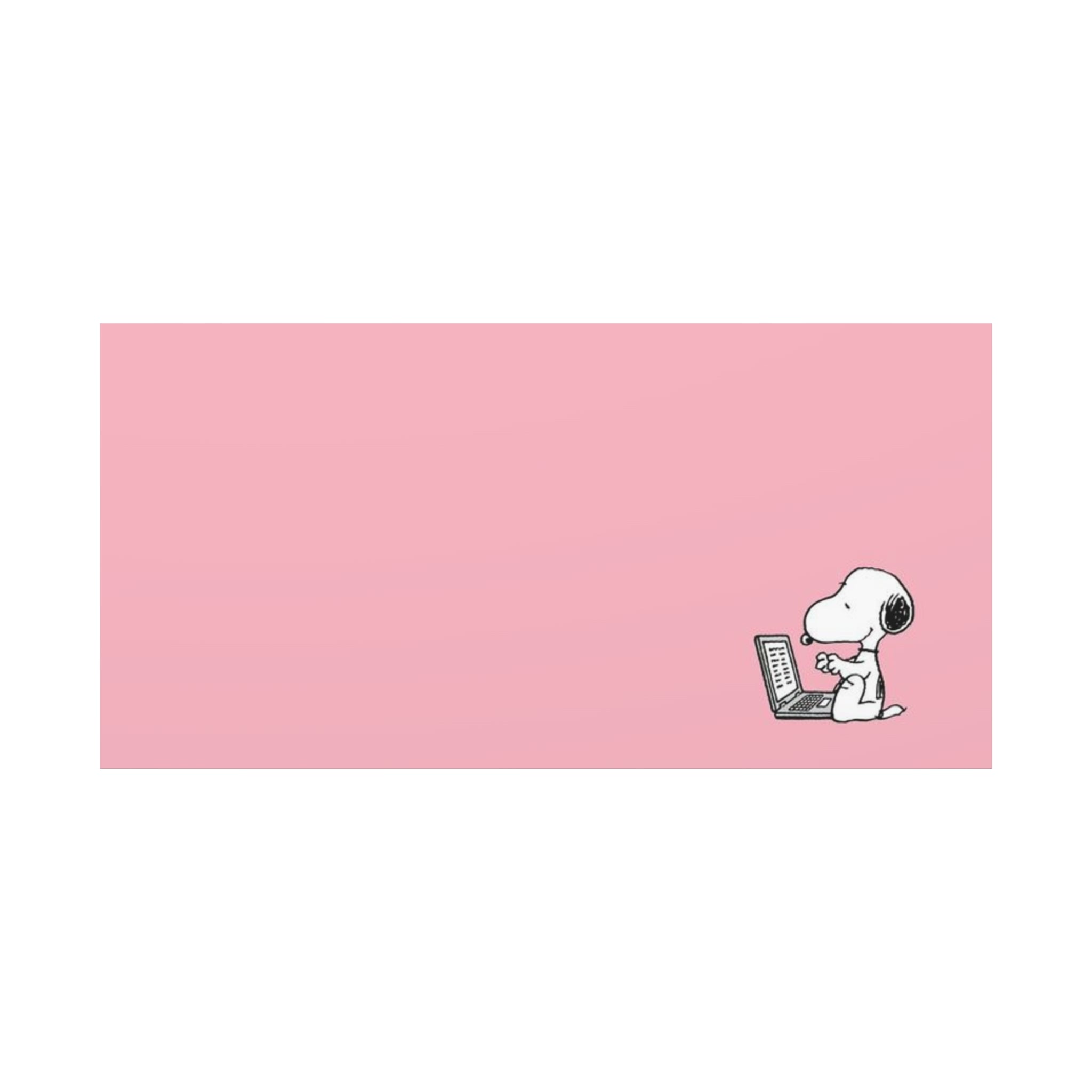 Snoopy on Laptop Canvas