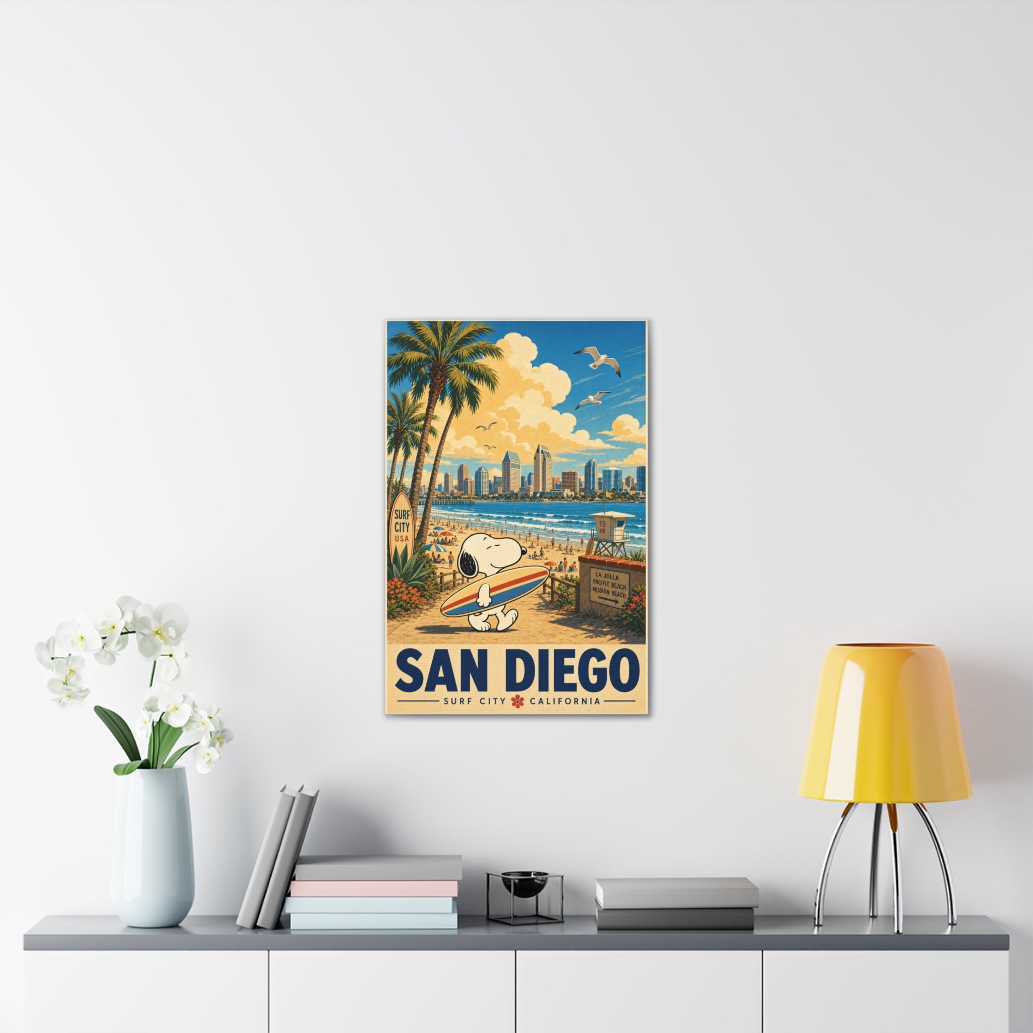 Snoopy San Diego Canvas