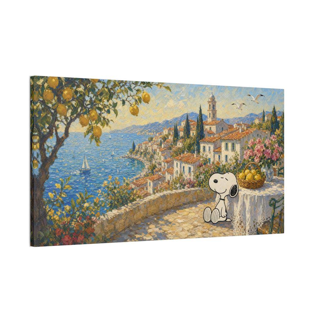 Mediterranean Seaside Canvas
