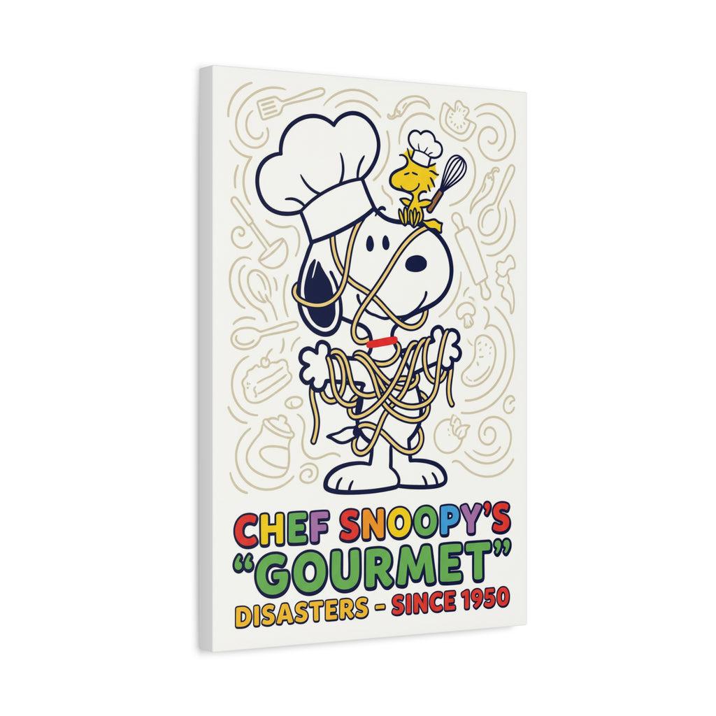 Chef Snoopy Gourmet Canvas