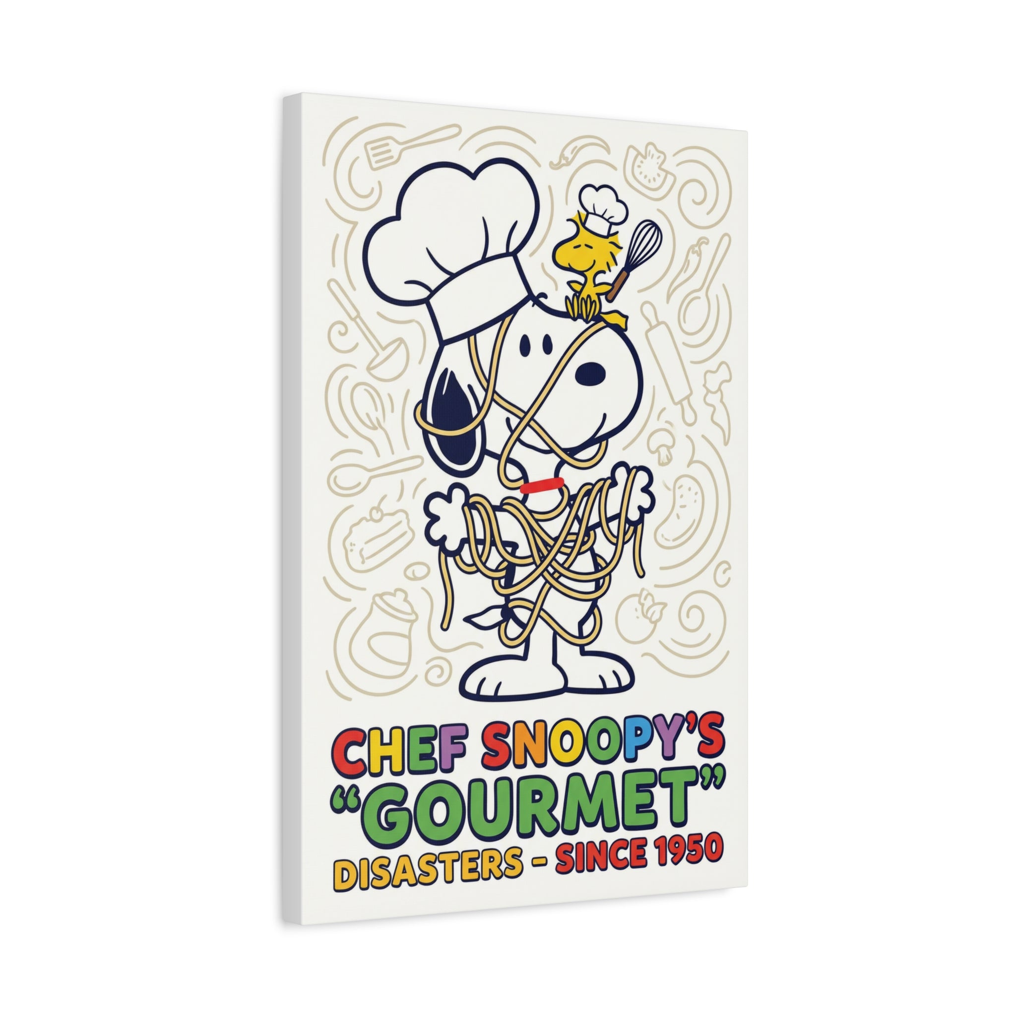 Chef Snoopy Gourmet Canvas