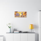 Surfing Snoopy Matte Canvas